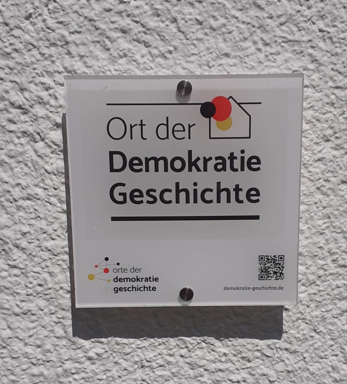 Foto Plakette for Heusshaus